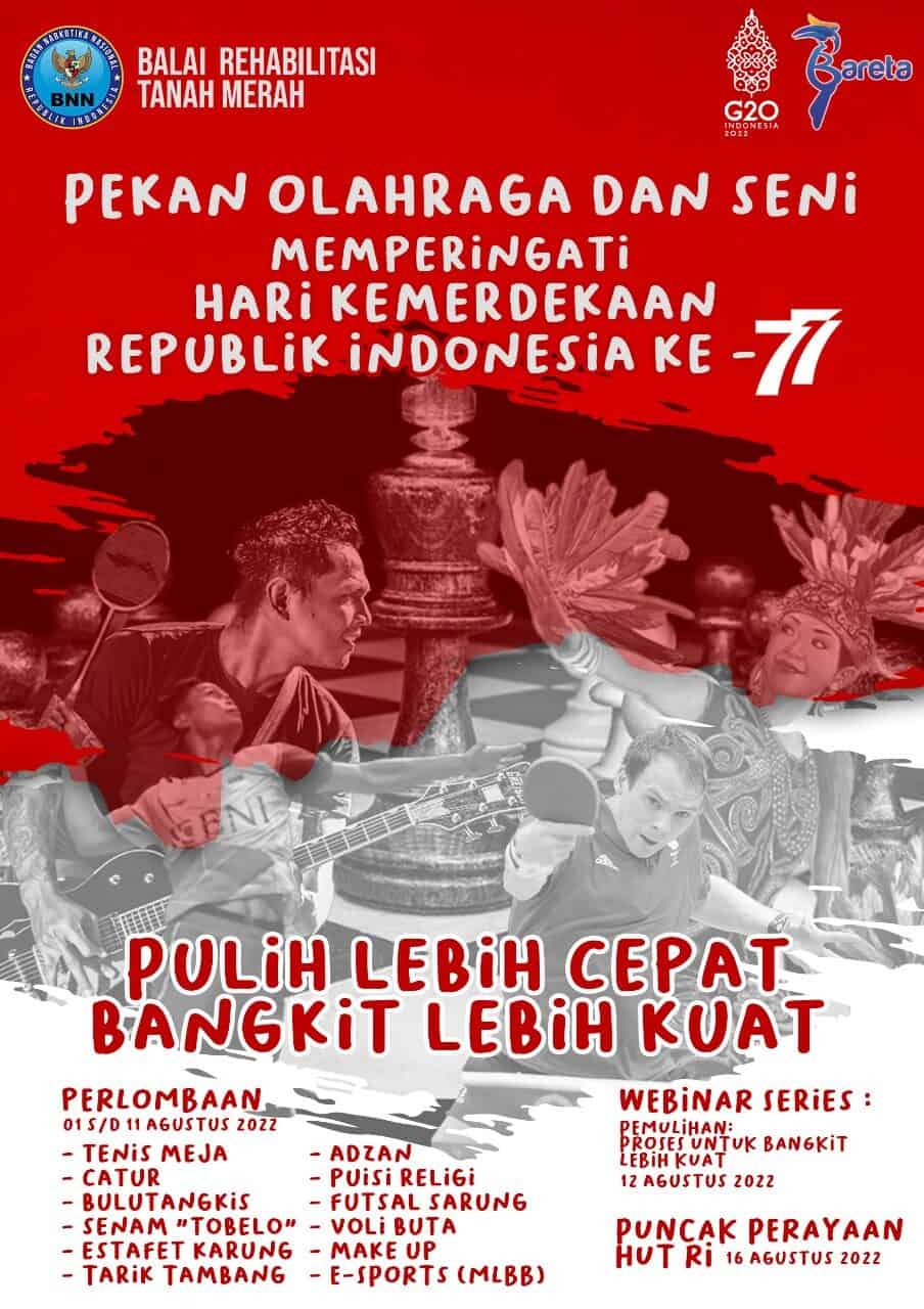 AGENDA PERINGATAN 77 TAHUN KEMERDEKAAN REPUBLIK INDONESIA DI BARETA SEMARAK 77 TAHUN KEMERDEKAAN REPUBLIK INDONESIA, BARETA GELAR BERAGAM KEGIATAN