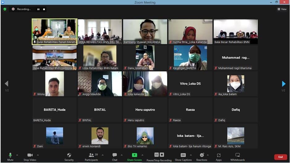 PERSIAPKAN DIRI MENUJU DESK EVALUASI ZONA INTEGRITAS, BARETA GELAR SHARING BERSAMA KEPALA BALAI/LOKA BNN RI