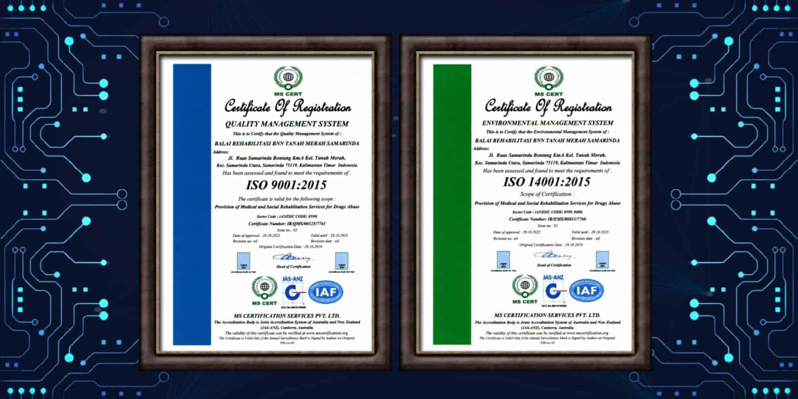 ISO 9001:2015 & ISO 14001:2015 BUKTI KESERIUSAN BARETA MENJADI UPT. REHABILITASI BERSTANDAR INTERNASIONAL ISO 9001:2015 & ISO 14001:2015 BUKTI KESERIUSAN BARETA MENJADI UPT. REHABILITASI BERSTANDAR INTERNASIONAL