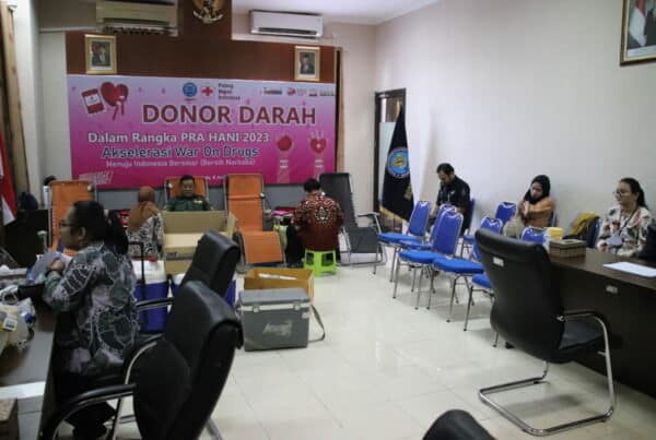 DONOR DARAH MENJADI KEGIATAN PEMBUKA PRA HARI ANTI NARKOTIKA INTERNASIONAL TAHUN 2023