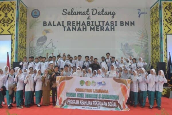 SMK NEGERI 5 SAMARINDA LAKUKAN ORIENTASI LEMBAGA DI BALAI REHABILITASI BNN TANAH MERAH