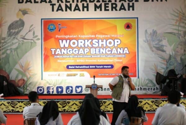 GANDENG BPBD PROVINSI KALIMANTAN TIMUR, BARETA GELAR PELATIHAN TANGGAP BENCANA