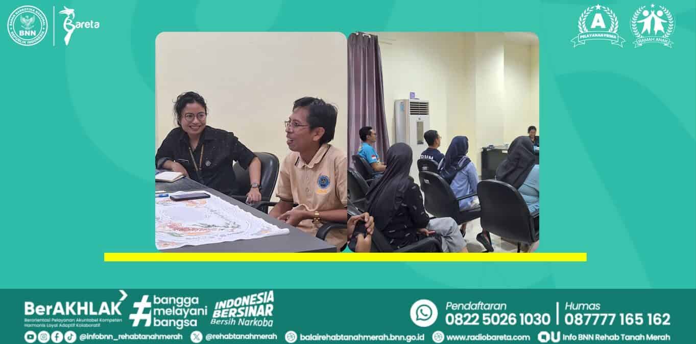 KOORDINATOR LAYANAN REHABILITASI PIMPIN RAPAT PERDANA PERSIAPAN AKREDITASI KLINIK BARETA KOORDINATOR LAYANAN REHABILITASI PIMPIN RAPAT PERDANA PERSIAPAN AKREDITASI KLINIK BARETA