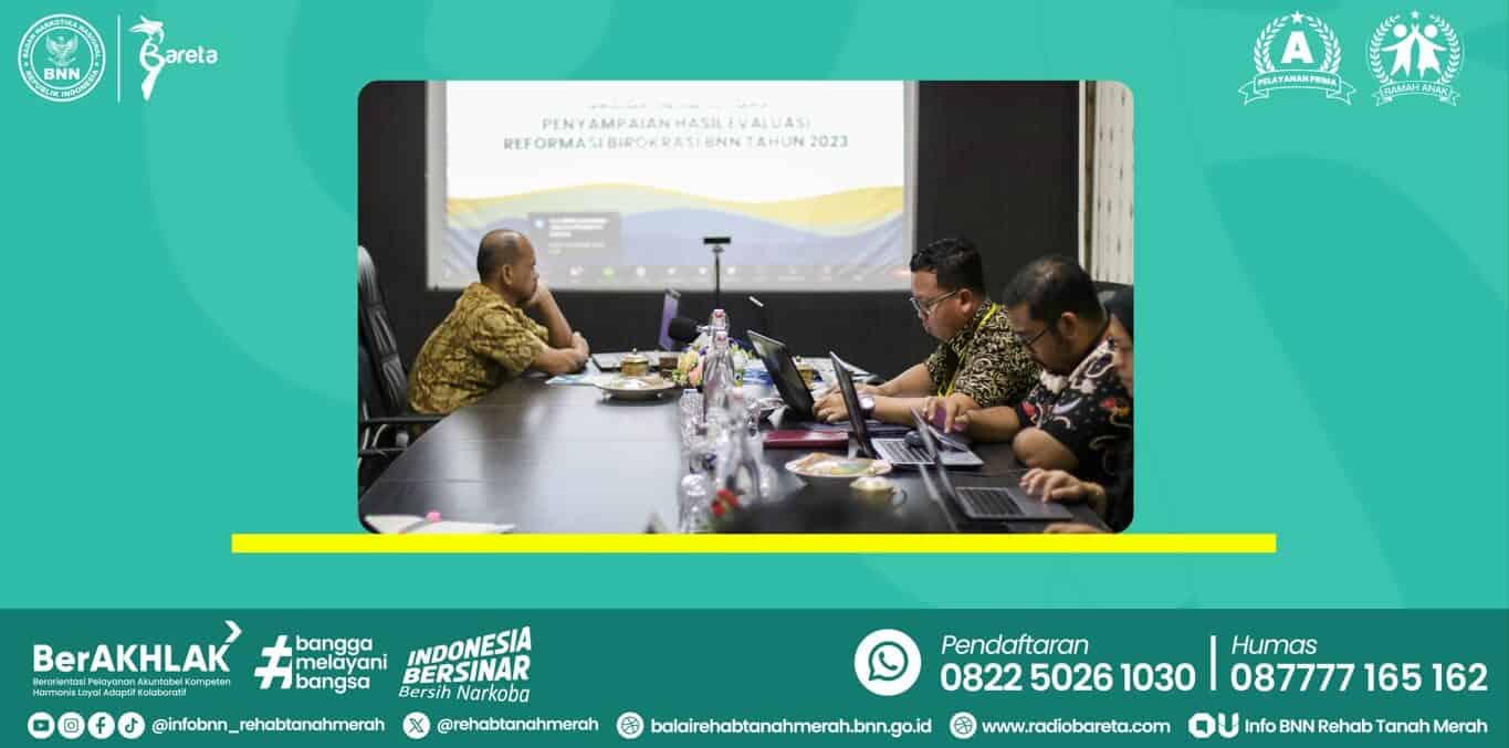 PENYAMPAIAN HASIL REFORMASI BIROKRASI BADAN NARKOTIKA NASIONAL REPUBLIK INDONESIA TAHUN 2023 PENYAMPAIAN HASIL REFORMASI BIROKRASI BADAN NARKOTIKA NASIONAL REPUBLIK INDONESIA TAHUN 2023