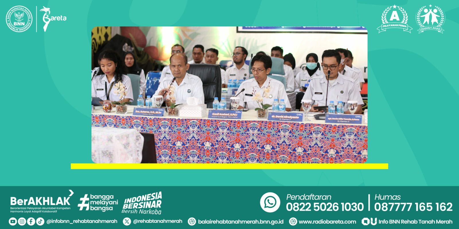 VIRTUAL ENTRY MEETING AKREDITASI KLINIK PRATAMA BALAI REHABILITASI BNN TANAH MERAH, SIS CHRISTIANA: "KAMI BERKOMITMEN HADIRKAN LAYANAN PARIPURNA" VIRTUAL ENTRY MEETING AKREDITASI KLINIK PRATAMA BALAI REHABILITASI BNN TANAH MERAH, SIS CHRISTIANA: KAMI BERKOMITMEN HADIRKAN LAYANAN PARIPURNA!