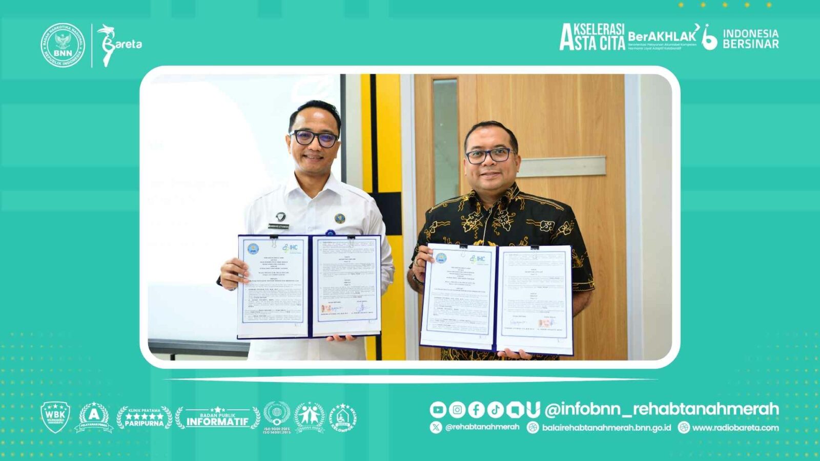 BARETA & RUMAH SAKIT INDONESIA HEALTHCARE CORPORATION (IHC) PERTAMINA RESMI BEKERJA SAMA BARETA & RUMAH SAKIT INDONESIA HEALTHCARE CORPORATION (IHC) PERTAMINA RESMI BEKERJA SAMA