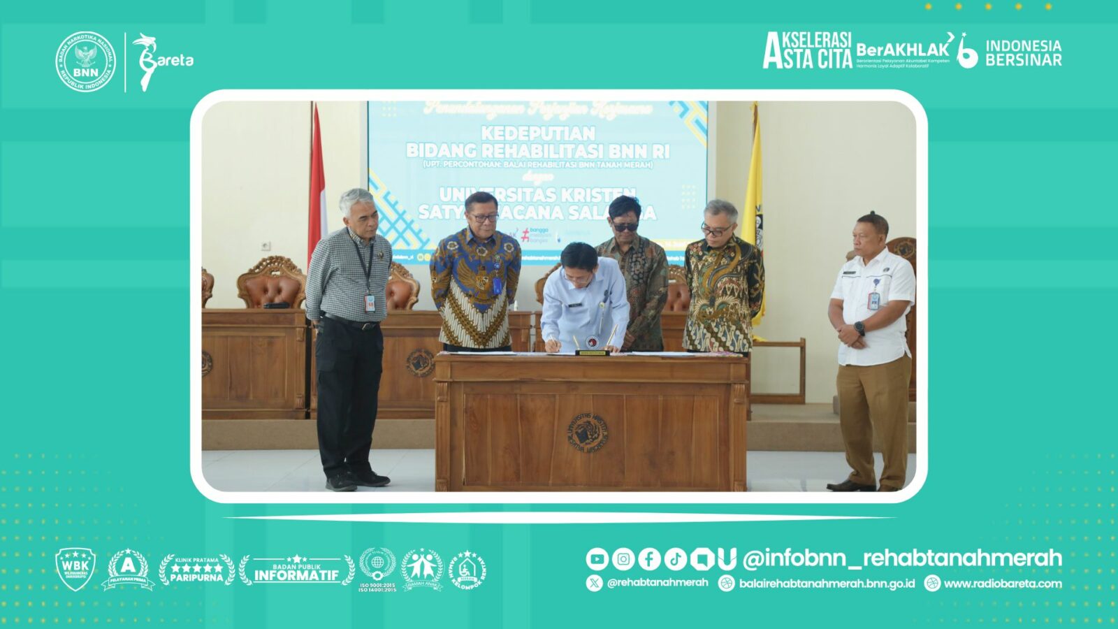 KEMBANGKAN LAYANAN REHABILITASI BERKELANJUTAN, DEPUTI BIDANG REHABILITASI GANDENG UNIVERSITAS KRISTEN SATYA WACANA SALATIGA KEMBANGKAN LAYANAN REHABILITASI BERKELANJUTAN, DEPUTI BIDANG REHABILITASI GANDENG UNIVERSITAS KRISTEN SATYA WACANA SALATIGA